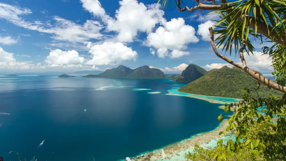 island and beaches in Borneo